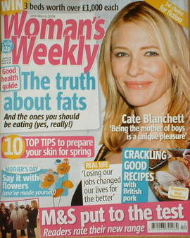 Woman's Weekly magazine (24 March 2009 - Cate Blanchett cover)