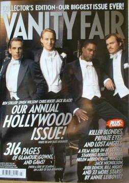 Vanity Fair magazine - Ben Stiller, Owen Wilson, Chris Rock and Jack Black cover (March 2007)
