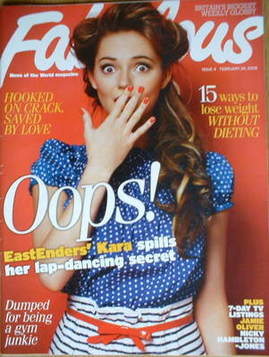 <!--2008-02-24-->Fabulous magazine - Kara Tointon cover (24 February 2008)