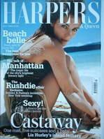 British Harpers & Queen magazine - July 2004 - Liz Hurley cover