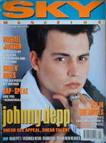 <!--1991-09-->Sky magazine - Johnny Depp cover (September 1991)