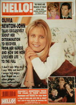 Hello! magazine - Olivia Newton-John cover (2 January 1993 - Issue 234)