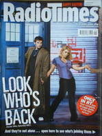 <!--2006-04-15-->Radio Times magazine - David Tennant and Billie Piper cover (15-21 April 2006)