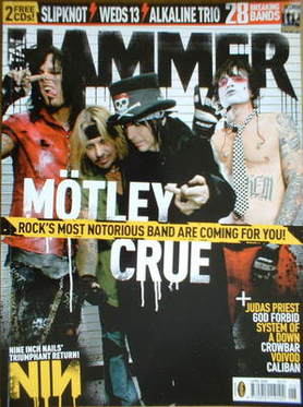 Metal Hammer magazine - Motley Crue cover (June 2005)