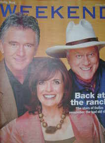 Weekend magazine - Patrick Duffy, Linda Gray, Larry Hagman cover (1 July 2006)