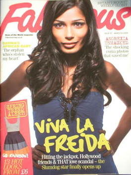 <!--2009-03-08-->Fabulous magazine - Freida Pinto cover (8 March 2009)