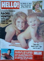 Hello! magazine - Rachel Hunter and baby Renee cover (7 August 1993 - Issue 265)