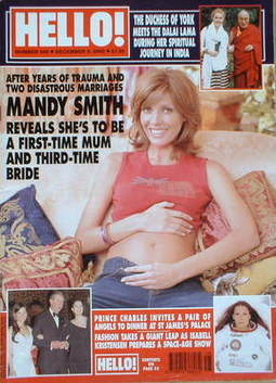<!--2000-12-05-->Hello! magazine - Mandy Smith cover (5 December 2000 - Iss