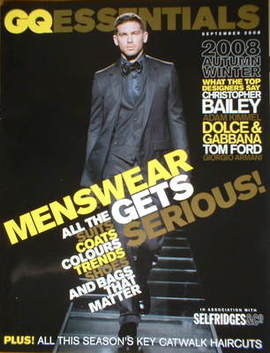 GQ menswear magazine supplement - Autumn/Winter 2008