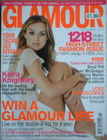 <!--2003-11-->Glamour magazine - Keira Knightley cover (November 2003)