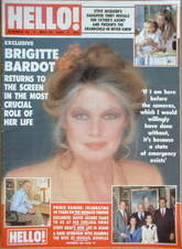 <!--1989-05-20-->Hello! magazine - Brigitte Bardot cover (20 May 1989 - Iss