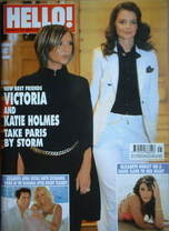 Hello! magazine - Victoria Beckham and Katie Holmes cover (17 October 2006 - Issue 940)