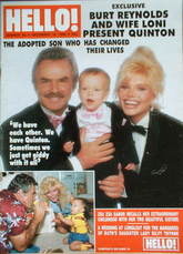 Hello! magazine - Burt Reynolds and Loni Anderson cover (16 December 1989 - Issue 82)
