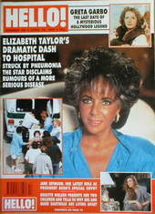 Hello! magazine - Elizabeth Taylor cover (28 April 1990 - Issue 100)