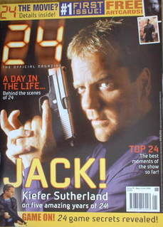 24 magazine - Kiefer Sutherland cover (May/June 2006 - Issue 1)