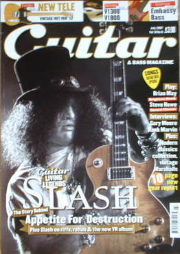 Guitar & Bass magazine - Slash cover (July 2007)