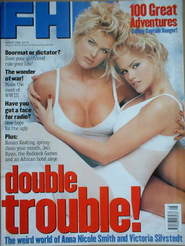 FHM magazine - Anna Nicole Smith & Victoria Silvstedt cover (August 1998)