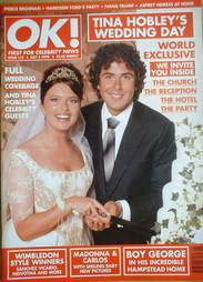 OK! magazine - Tina Hobley wedding cover (3 July 1998 - Issue 117)