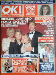 OK! magazine - Richard Madeley and Judy Finnigan and family cover (16 October 1998 - Issue 132)