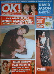 OK! magazine - Andie MacDowell cover (27 March 1998 - Issue 103)