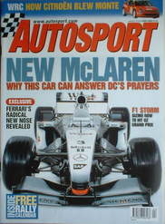 Autosport magazine - McLaren MP4-17 cover (24 January 2002)