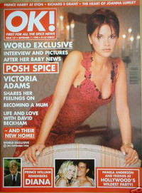 OK! magazine - Victoria Adams cover (11 September 1998 - Issue 127)