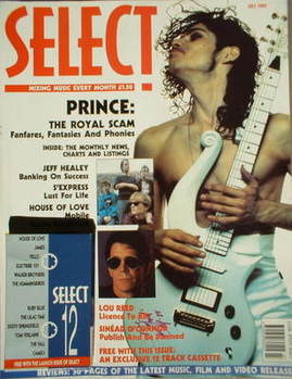 SELECT magazine - Prince cover (July 1990 - Issue 1)
