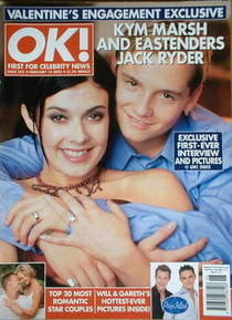 OK! magazine - Kym Marsh and Jack Ryder cover (14 February 2002 - Issue 302)