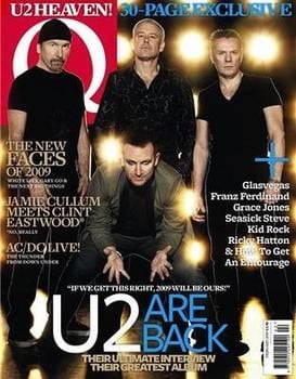 Q magazine - U2 cover (February 2009)