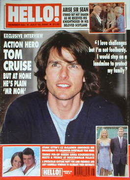 <!--2000-07-18-->Hello! magazine - Tom Cruise cover (18 July 2000 - Issue 6