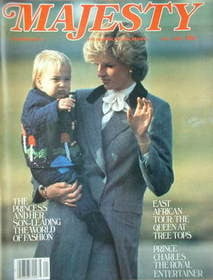 <!--1983-12-->Majesty magazine - Princess Diana and Prince William cover (D