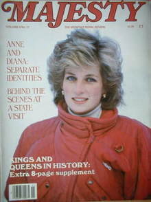 <!--1985-03-->Majesty magazine - Princess Diana cover (March 1985 - Volume 