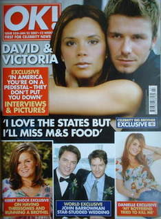 OK! magazine - David Beckham and Victoria Beckham cover (23 January 2007 - Issue 555)