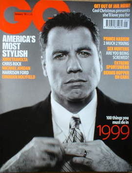 British GQ magazine - January 1999 - John Travolta cover