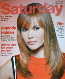 <!--2008-04-19-->Saturday magazine - Amanda Holden cover (19 April 2008)