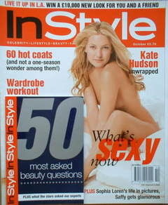 <!--2001-10-->British InStyle magazine - October 2001 - Kate Hudson cover