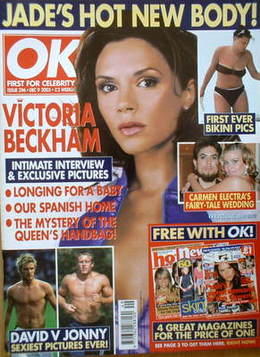 OK! magazine - Victoria Beckham cover (9 December 2003 - Issue 396)