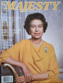 <!--1985-07-->Majesty magazine - Queen Elizabeth II cover (July 1985 - Volu