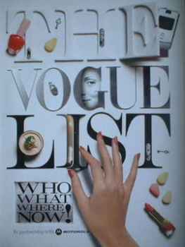 British Vogue supplement - The Vogue List (2004)