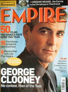 Empire magazine - George Clooney cover (January 2001 - Issue 139)