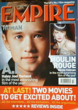 Empire magazine - Haley Joel Osment cover (October 2001 - Issue 148)