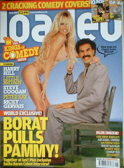 Loaded magazine - Pamela Anderson and Sacha Baron Cohen cover (June 2007)