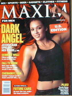 <!--2000-10-->MAXIM magazine - Jessica Alba cover (October 2000 - US Editio