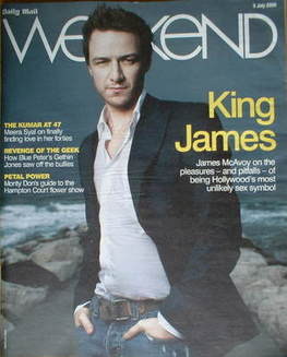 Weekend magazine - James McAvoy cover (5 July 2008)