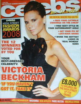 Celebs magazine - Victoria Beckham cover (1 June 2008)