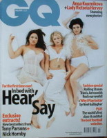 <!--2001-07-->British GQ magazine - July 2001 - Kym Marsh, Suzanne Shaw, Myleene Klass cover