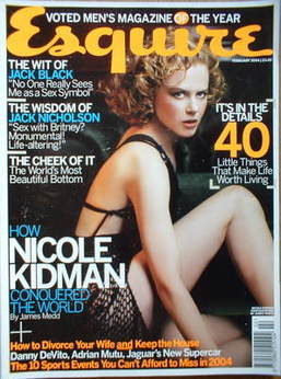 Esquire magazine - Nicole Kidman cover (February 2004)