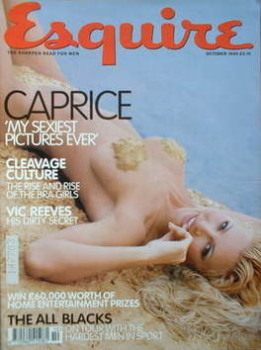 Esquire magazine - Caprice Bourret cover (October 1999)