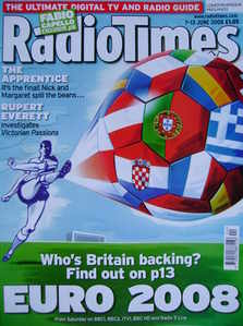 Radio Times magazine - Euro 2008 cover (7-13 June 2008)