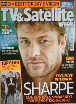 TV & Satellite Week magazine - Sean Bean cover (1-7 November 2008)